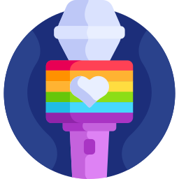 Rainbow flag icon