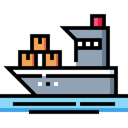 Cargo ship icon