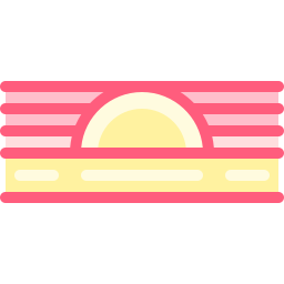 Пляжный закат иконка