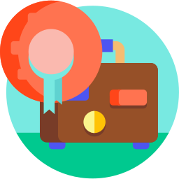 Travel bag icon