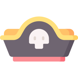 sombrero pirata icono