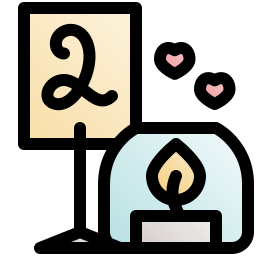 Wedding dinner icon