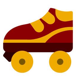 scarpe da rollerblade icona