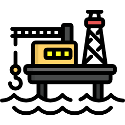 plate-forme pétrolière Icône