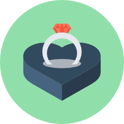 Diamond ring icon