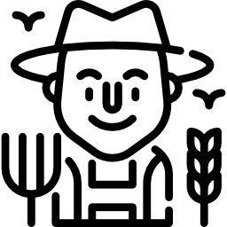 contadino icona