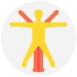 Витрувианский человек иконка