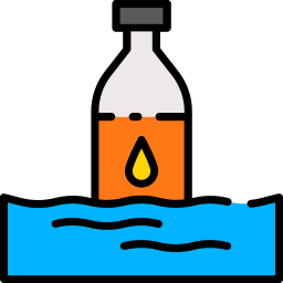 Water pollution icon