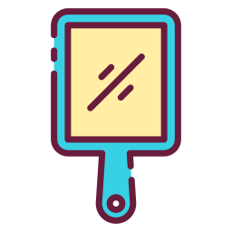 Hand mirror icon