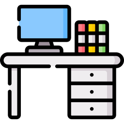 Office desk icon