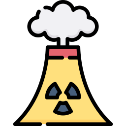 la energía nuclear icono