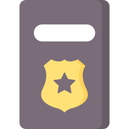 politie schild icoon