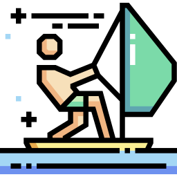 windsurfen icoon