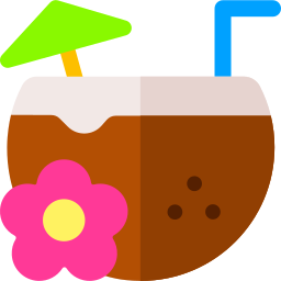 Coconut drink icon