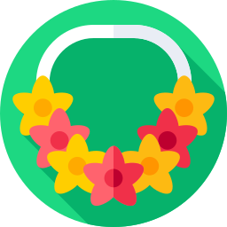 collana di fiori icona