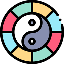 symbole yin yang Icône