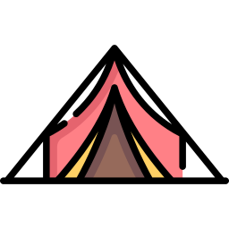 Camping tent icon