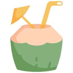 Coconut drink icon