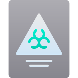 Biohazard sign icon