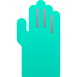 Protective gloves icon