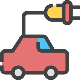 Electric car icon