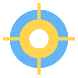objetivo del círculo icono