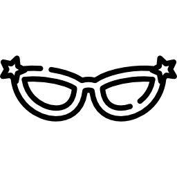 occhiali a occhi di gatto icona