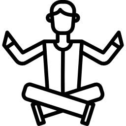 Lotus position icon