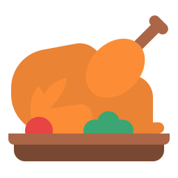 pollo cocinado icono