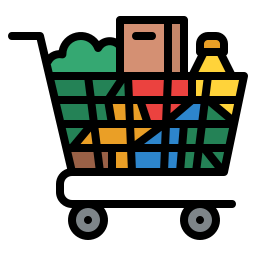 carrito de supermercado icono