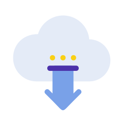 Cloud download icon