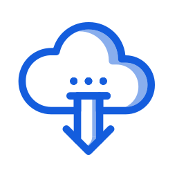 téléchargement cloud Icône