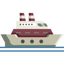 bateau de croisière Icône