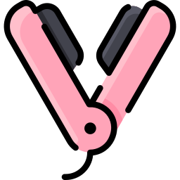 Hair straightener icon