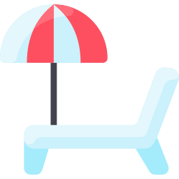 Deck chair icon