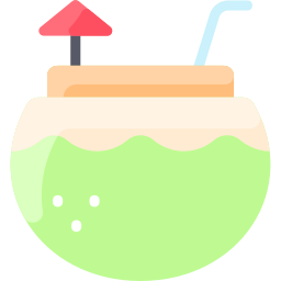 Coconut drink icon