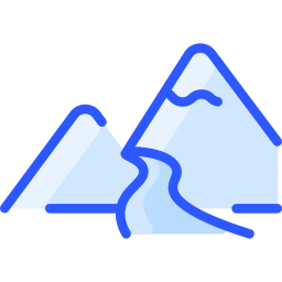 Mountain road icon