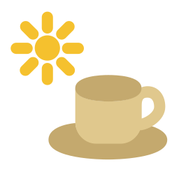 Morning coffee icon