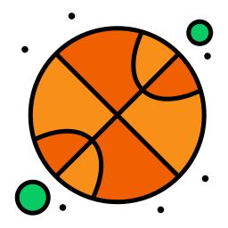 een basketbal icoon