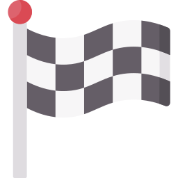 drapeau à damier Icône