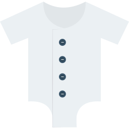 Baby cloth icon