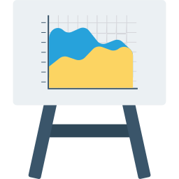 gráfico de linha Ícone