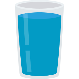 vaso de agua icono