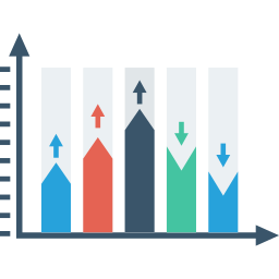 Increasing graph icon