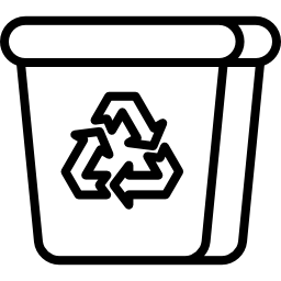 tacho de reciclaje icono