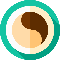 símbolo de yin yang icono