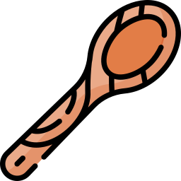 cuchara de madera icono