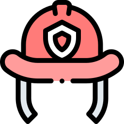casco de bombero icono