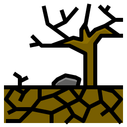siccità icona