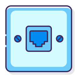 Square socket icon
